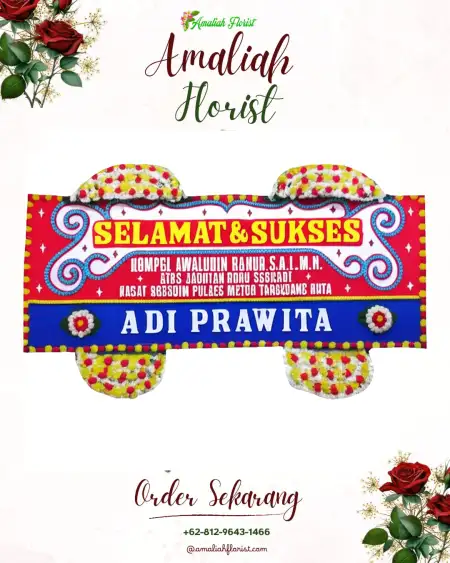 Papan Bunga Ucapan Selamat Saban